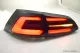SWCeli LED taillights suitable for Golf 7 Variant estate 13-17 Black RED-Lightbar LED wiping indicators