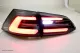 SWCeli LED taillights suitable for Golf 7 Variant estate 13-17 Black RED-Lightbar LED wiping indicators