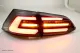 SWCeli LED taillights suitable for Golf 7 Variant estate 13-17 Black RED-Lightbar LED wiping indicators