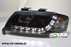 SW-Light headlights for Audi A6 97-01 LED position light black