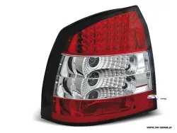 SW-Light LED taillights for Opel Astra G 98-04 hatchback red/crystal