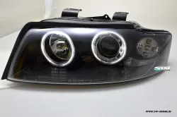 Angel Eye Scheinwerfer für Audi A4 8E 01-04 Limo/Avant LED Standlichtringe Black
