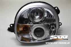 Angel Eye Scheinwerfer Renault Twingo 92-07 LED Standlichtring chrom