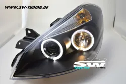 Angel Eye Scheinwerfer Renault Clio III Typ R 05-09 black