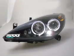 Angel Eye Scheinwerfer Peugeot 307 01-05 LED SLR / LWR Black