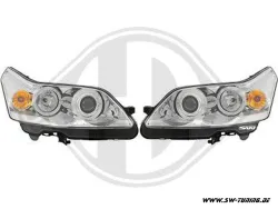 Angel Eye Scheinwerfer Citroen C4 Typ L 04-07 LED SLR/LWR-Motor chrome