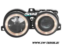 Angel Eye Scheinwerfer 3er BMW E30 89-91 Standlichtringe black