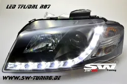 SW-DRL Scheinwerfer AUDI A3 8P 03-08 LED Tagfahrlicht black