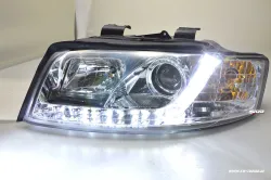 SW-DRL Scheinwerfer für AUDI A4 B6 8E 01-04 LED Tagfahrlicht chrome
