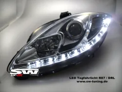 SW-DRL headlights Seat Leon 05-09 LED daytime-running-lamp chrome