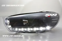 SW-DRL Scheinwerfer VW Scirocco III Typ 13 08-14 LED-Tagfahrlicht black