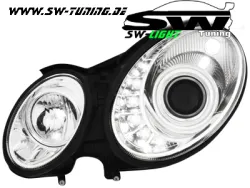 SW-Light Scheinwerfer Mercedes Benz E-Klasse W211 02-06 LED Standlicht chrome
