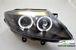 Angel Eye Scheinwerfer für BMW Z4 E85 02-08 LED Standlichtringe black