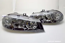 SW-Halogen Klarglas Scheinwerfer für ALFA Romeo 156 03-05 black