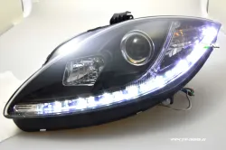SW-Light headlights Seat Leon 1P1 09-12 Facelift LED positionlight black