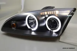 Angel Eye Scheinwerfer Ford Focus Mk2 04-08 LED-SLR Black