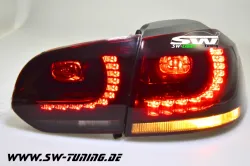 SW-Light LED Rückleuchten R-Look für VW Golf VI 08-12 red/smoke (Auch Serien LED)