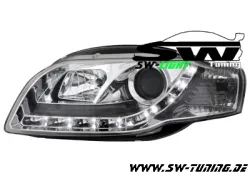 SW-Light headlights Audi A4 B7 05-08 led positionslight chrome