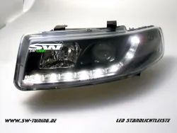 SWLight headlights for Seat Leon/Toledo 99-04 LED position-light black