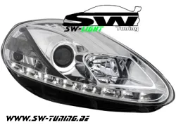 SW-Light headlights Fiat Grande Punto 05-08 LED positionslight chrome