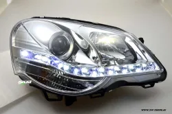 SW-Light headlights VW Polo 9N3 05-09 LED position light chrome