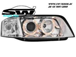 Angel Eye Scheinwerfer Audi A6 4B 97-00 Standlichtringe Chrom