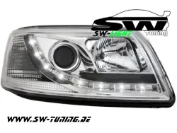 SW-Light Scheinwerfer VW T5 03-09 LED Standlicht chrome