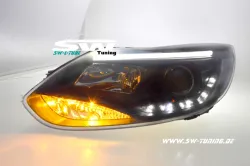 SW-LTube headlight suitable for Ford Focus Mk3 Type DYB 11-14 LED Lighttube black
