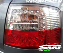 SW-Light LED Rückleuchten passend für Audi A6 4B Avant C5 97-05 red/clear
