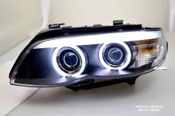SW-CCFL Xenon Angel Eye Scheinwerfer BMW X5 03-07 E53 LCI Facelift CCFL-Standlichtringe black