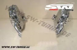 SW-Exhaust Sportendschalldämpfer Edelstahl für Porsche 911 997 Facelift Carrera/S 08-12