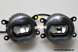 SW-DRL Voll LED TFL NSW für Dacia Land Rover Suzuki Jaguar Citroen Peugeot Nissan Subaru Mitsubishi BLACK