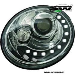 SW-Light Scheinwerfer für VW NEW Beetle 9C 05-11 Facelift LED Standlicht chrom/black
