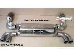 SW-Exhaust Edelstahl Sport Endschalldämpfer für Porsche 911 997 Turbo 07-09