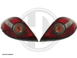 SW-Light LED taillights Peugeot 207 cc 2007-2009 red/chrome