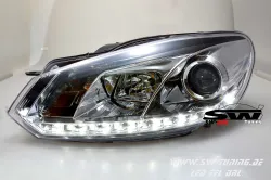 SW-DRL headlights VW Golf VI 08-12 LED DRL R87 chrome