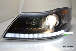 SWLight Scheinwerfer Skoda Octavia II 1Z 09-13 Facelift LED Standlicht black