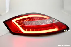 SW-Celi LED Rückleuchten passend für Porsche Boxster Cayman 987 05-09 red/chrystal Lightbar