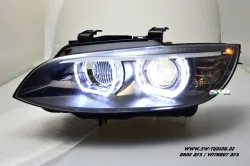 SW-Ltube Angel Eye Xenon Scheinwerfer für 3er BMW E92 E93 05-08 High U-LED TFL-Standlicht Black ohne AFS