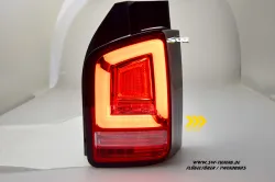 SW-Celi LED Rückleuchten für VW T6 Typ SG 16-20 Flügeltür red/clear mit Wischblinker