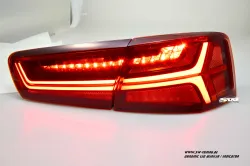 SW-Celi LED Rückleuchten für Audi A6 4G Limousine 11-14 Lightbar red clear