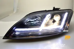 SW-Tube headlight for Audi TT 8J 06-14 with LED dynamic indicator black