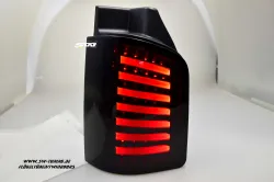 SW-Celi LED Rückleuchten VW T5 Typ 7H 7E 03-15 Lightbar Black/smoke Flügeltürer