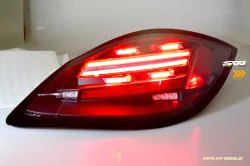 SW-Celi LED Rückleuchten für Porsche Boxster Cayman 987.2 Facelift 10-14 Black/clear Lightbar