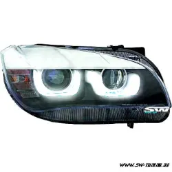 SW-DRLTube Scheinwerfer für BMW X1 E84 13-15 3D LED TFL-Standlichtringe black