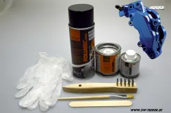 Bremssattel Lack-Set blau RS-Blue 7 teilig Foliatec 575ml (1l/52,09EUR)