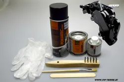 Bremssattel Lack-Set schwarz midnight-black glänzend 7 teilig Foliatec 575ml (1l/52,09EUR)