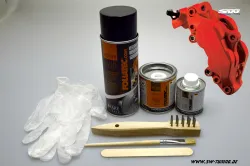 Bremssattel Lack-Set rot racing rosso matt 7 teilig Foliatec 575ml (1l/52,09EUR)