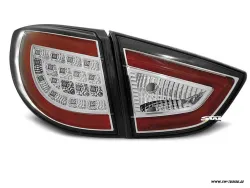 SW-Celi LED Rückleuchten Hyundai IX35 Typ LM 09-13 chrom/clear/black Lightbar