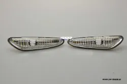 SW- Seitenblinker für 3er BMW E46 Lim./Touring 01-04 | 5er E60/E61 03-08| X3 E83 chrom